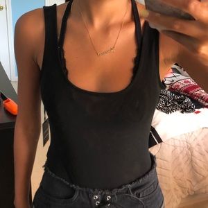 Forever 21 Cher Black Bodysuit